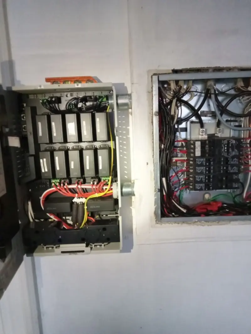 Electrical panel upgrade completed for Security Camera Wiring in Sumpter